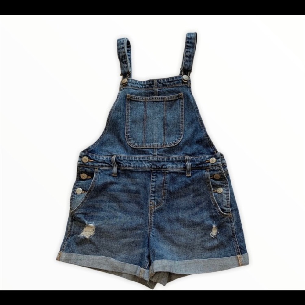 Old Navy Girls Short Bib Overalls Sz XS